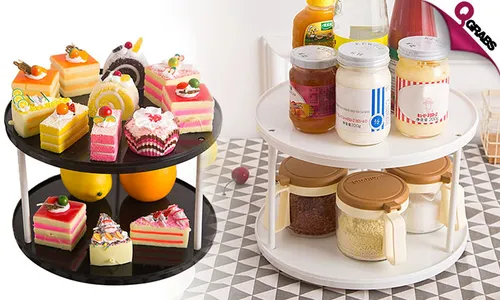 DIY 2-Tier 360-Degree Rotating Shelf!